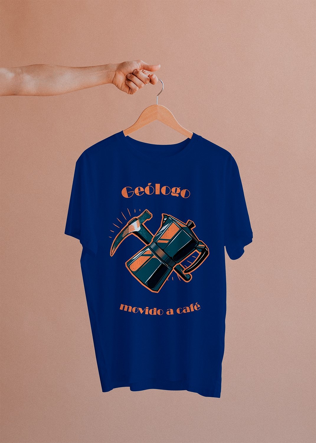 Camiseta Geólogo Movido a Café - Masculino -camiseta- Editora Datum