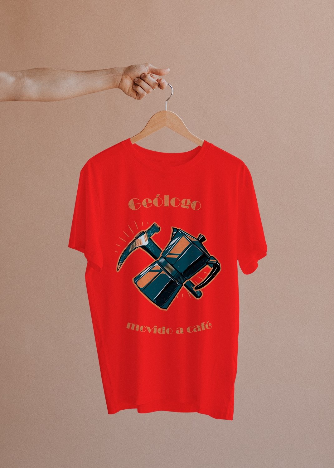 Camiseta Geólogo Movido a Café - Masculino -camiseta- Editora Datum