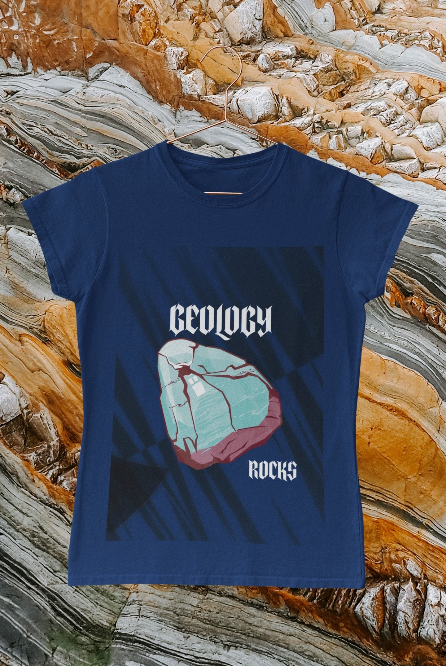 Camiseta Geology Rocks - Masculina/Unissex, Feminina/Baby Long -Vestuário e acessórios- Editora Datum