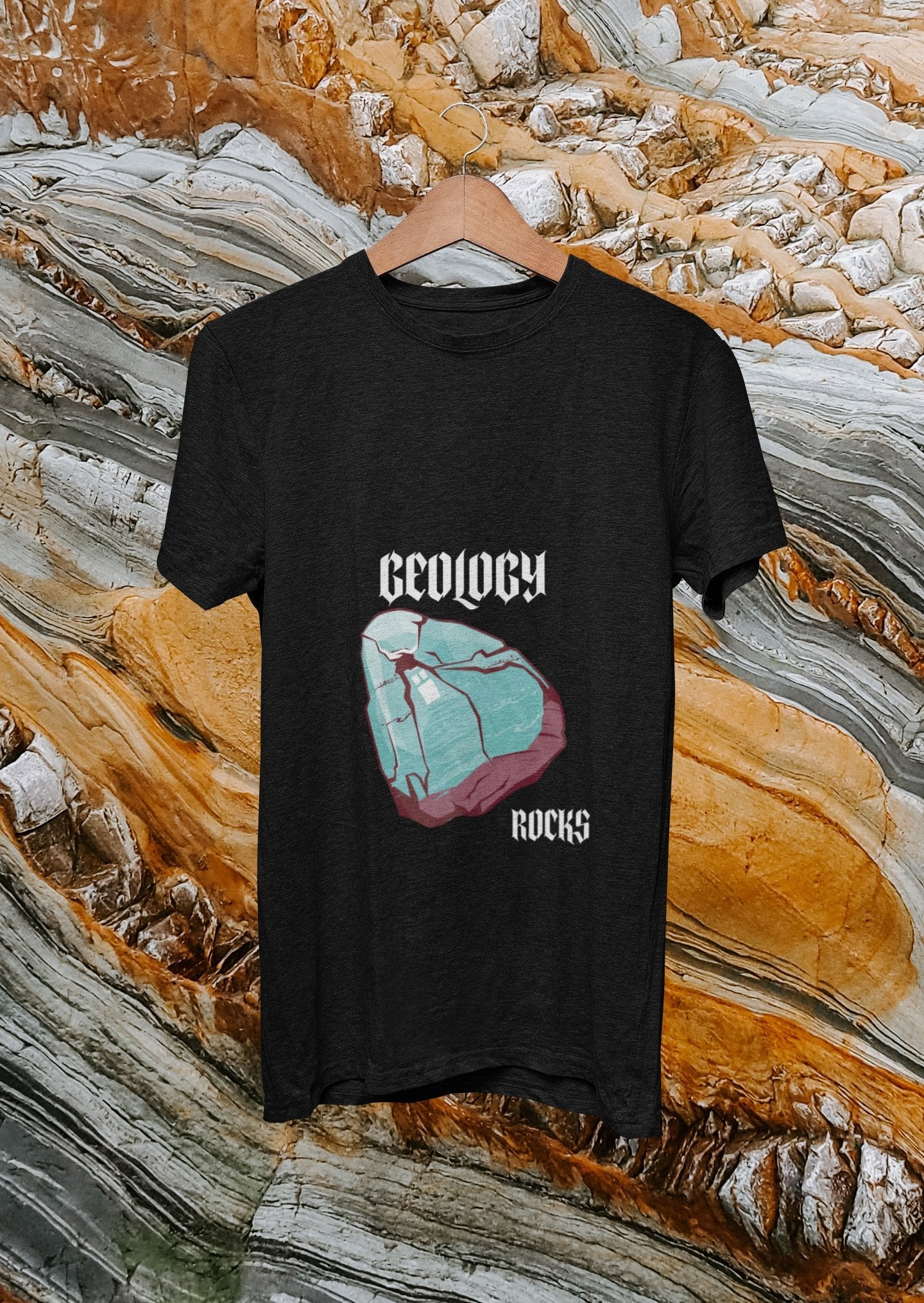 Camiseta Geology Rocks - Masculina/Unissex, Feminina/Baby Long -Vestuário e acessórios- Editora Datum