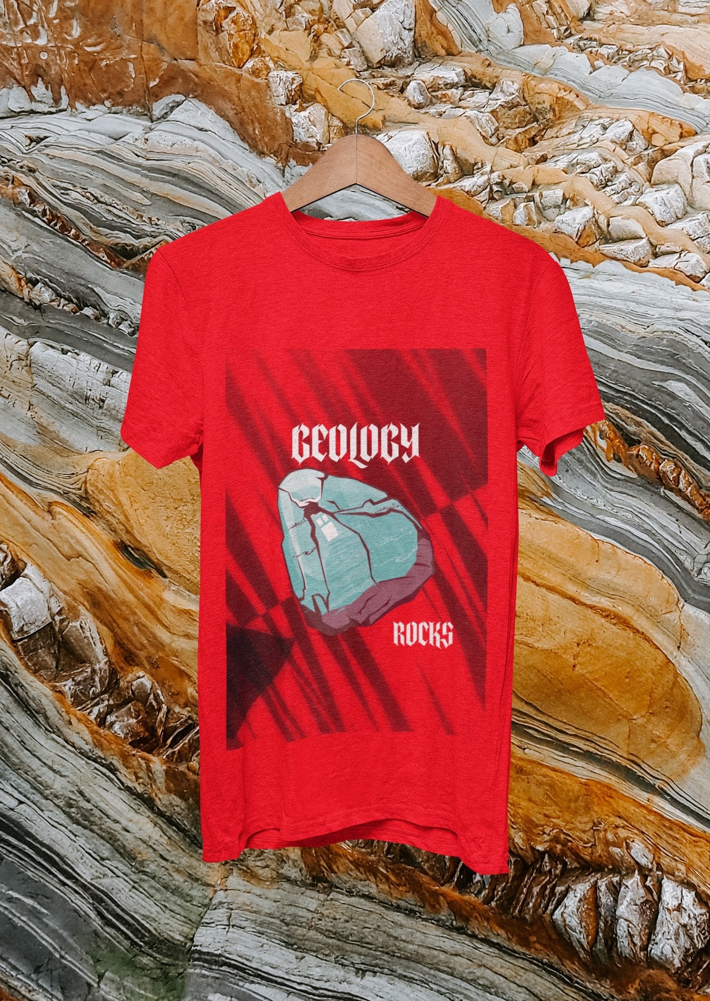 Camiseta Geology Rocks - Masculina/Unissex, Feminina/Baby Long -Vestuário e acessórios- Editora Datum