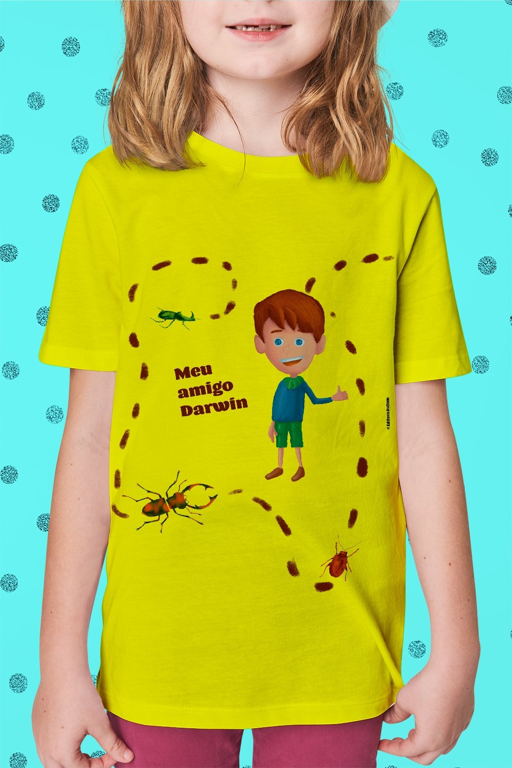 Camiseta Infantil - Meu amigo Darwin -camiseta- Editora Datum