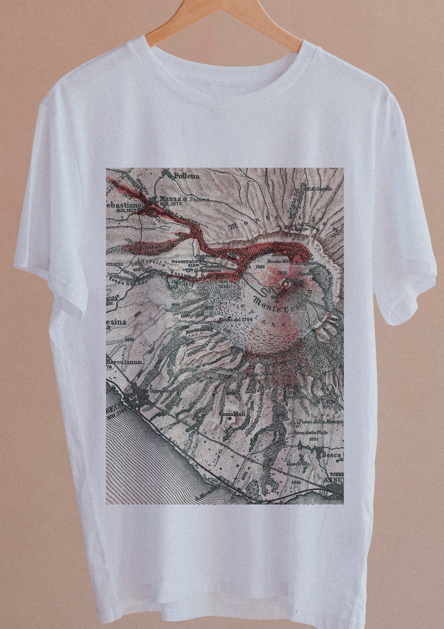 Camiseta Mapa do Vesúvio - Masculina -camiseta- Editora Datum