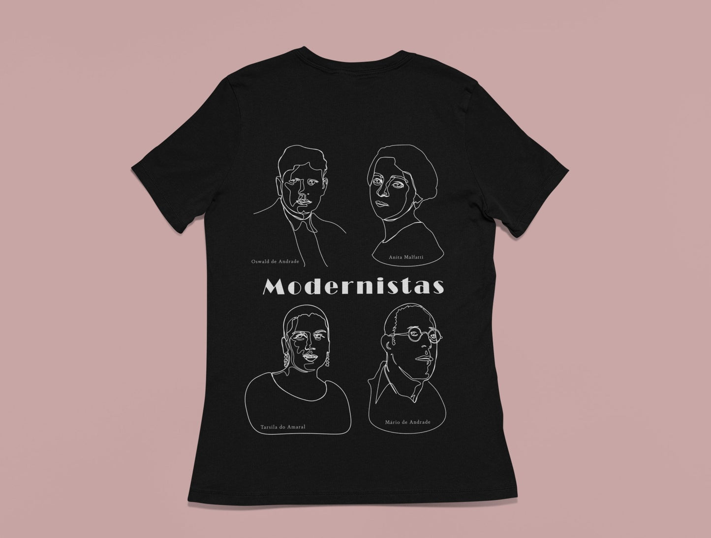 Camiseta Modernistas - Masculina ou Feminina -Camisetas e tops- Editora Datum