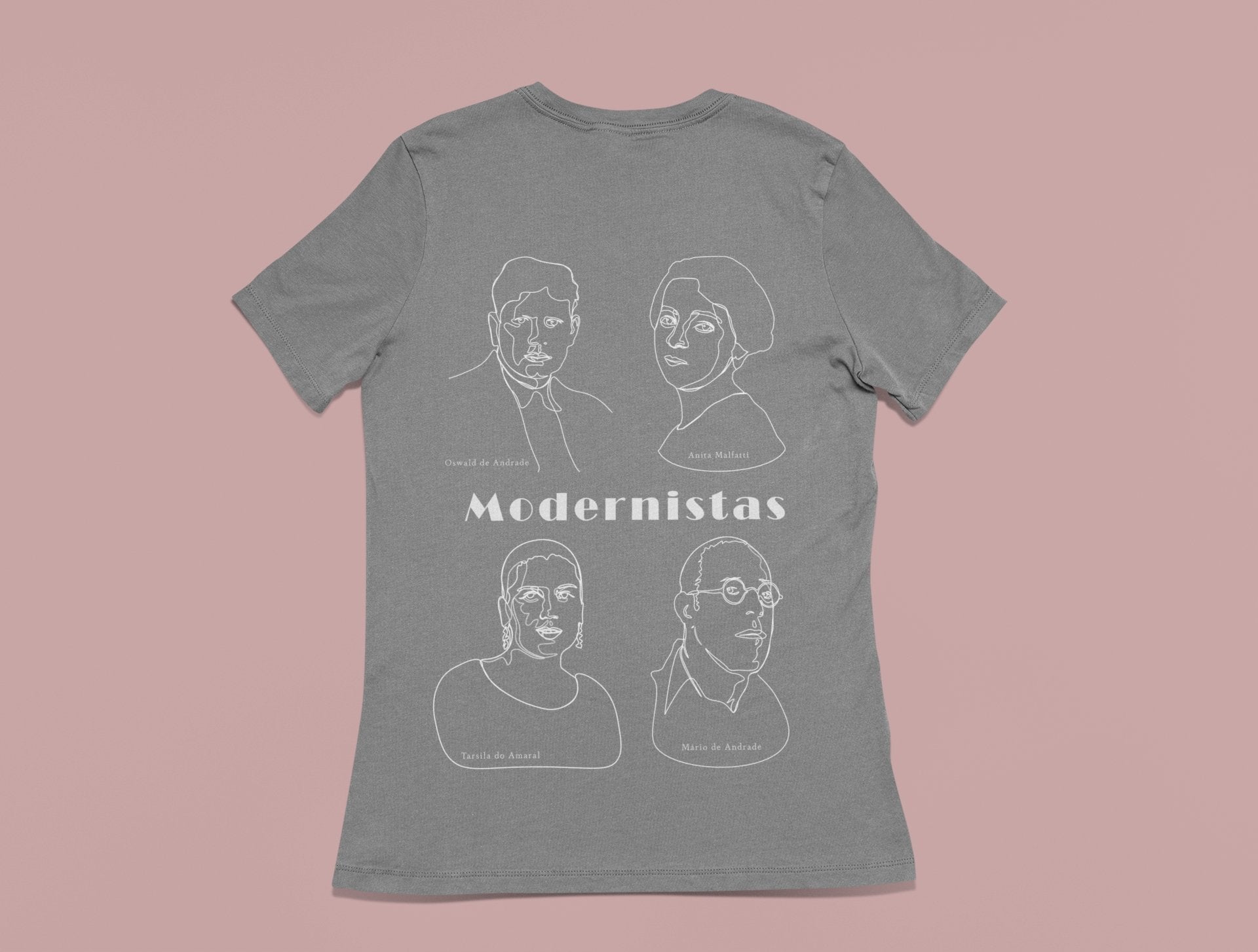 Camiseta Modernistas - Masculina ou Feminina -Camisetas e tops- Editora Datum