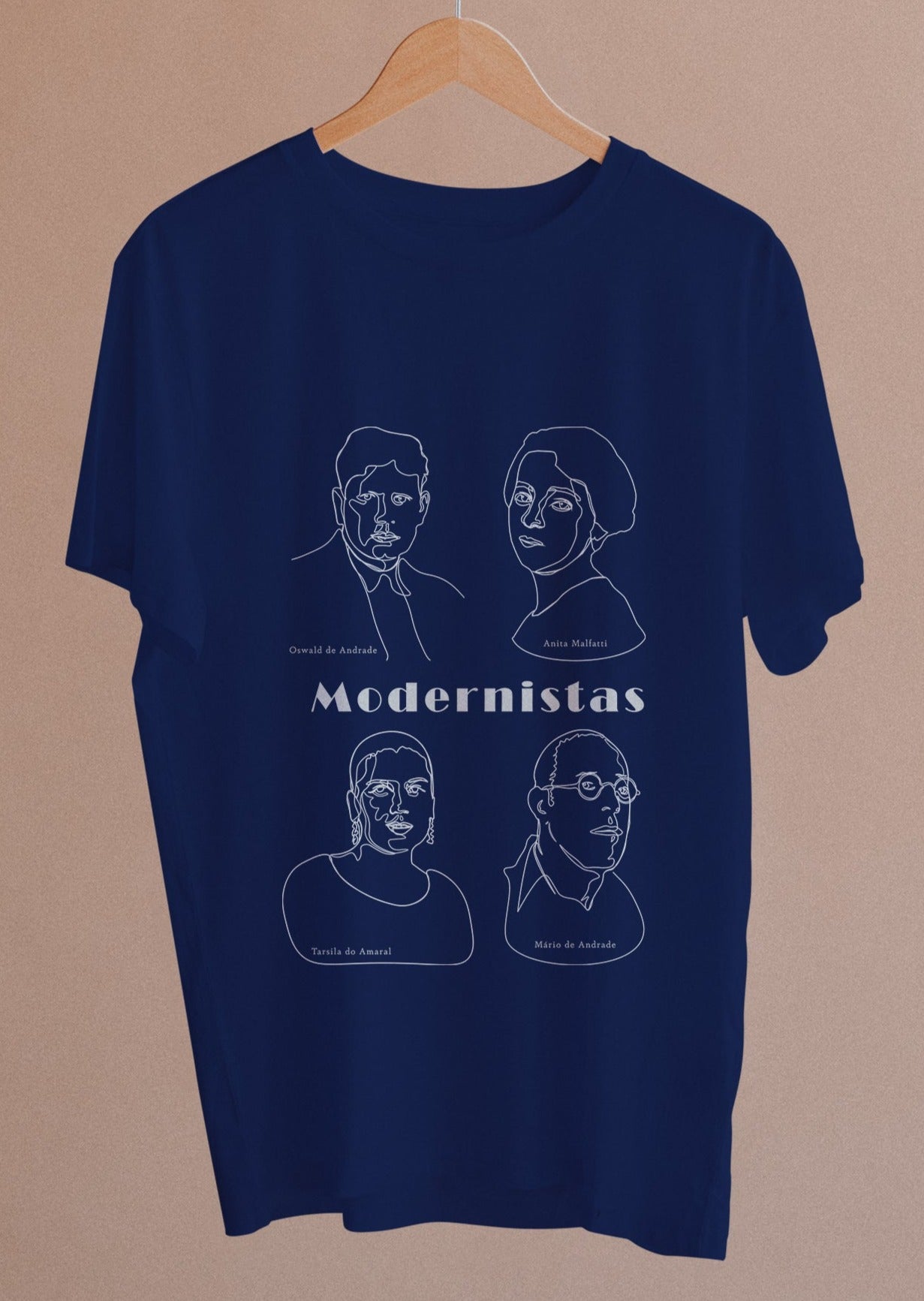 Camiseta Modernistas - Masculina ou Feminina -Camisetas e tops- Editora Datum