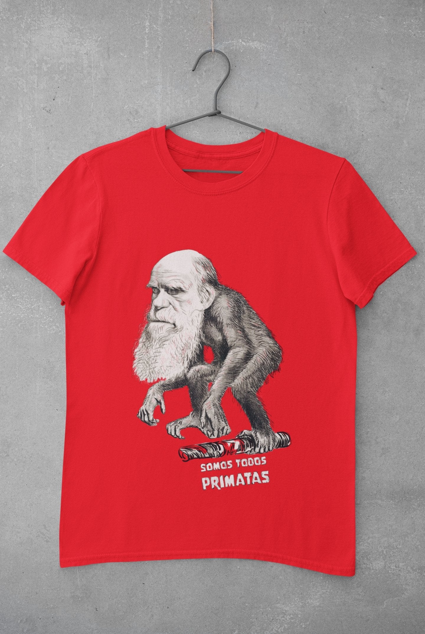 Camiseta Somos Todos Primatas - Darwin - Feminino -camiseta- Editora Datum