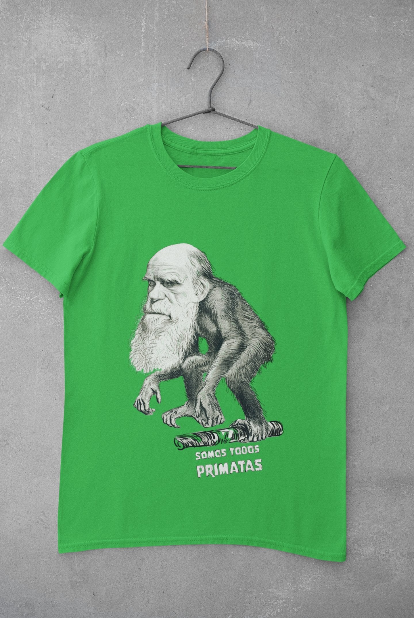 Camiseta Somos Todos Primatas - Darwin - Feminino -camiseta- Editora Datum