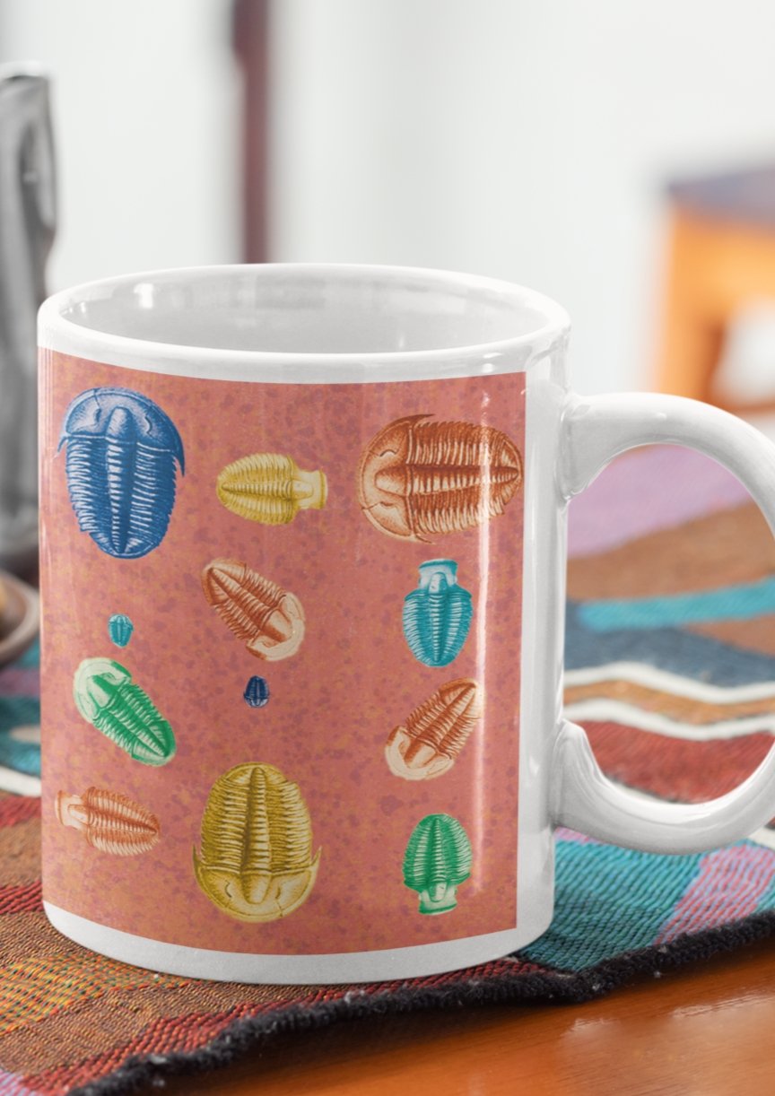 Caneca Trilobita - Paleontologia/ Geologia/ Biologia -caneca- Editora Datum