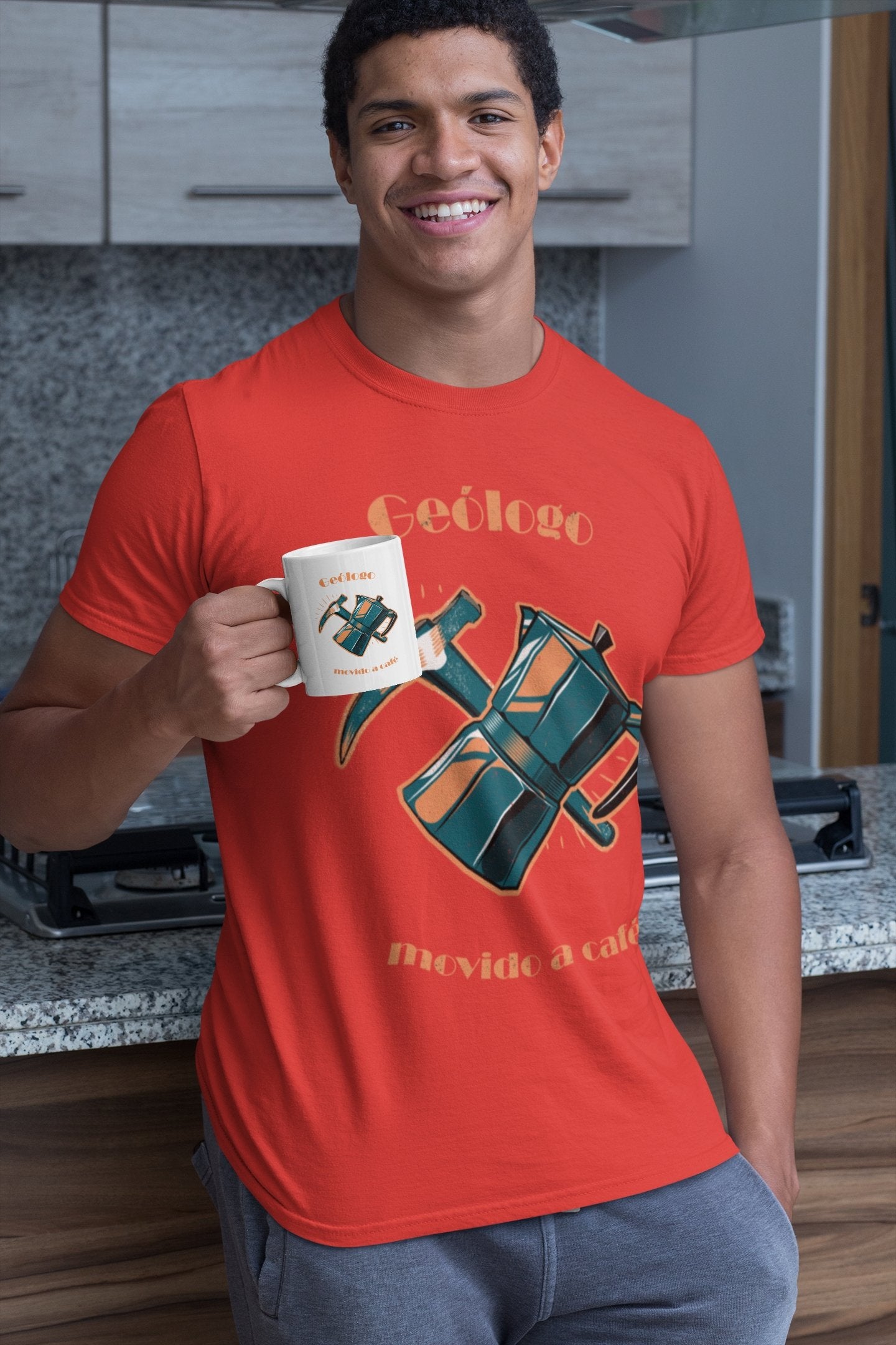 Camiseta Geólogo Movido a Café - Masculino -camiseta- Editora Datum