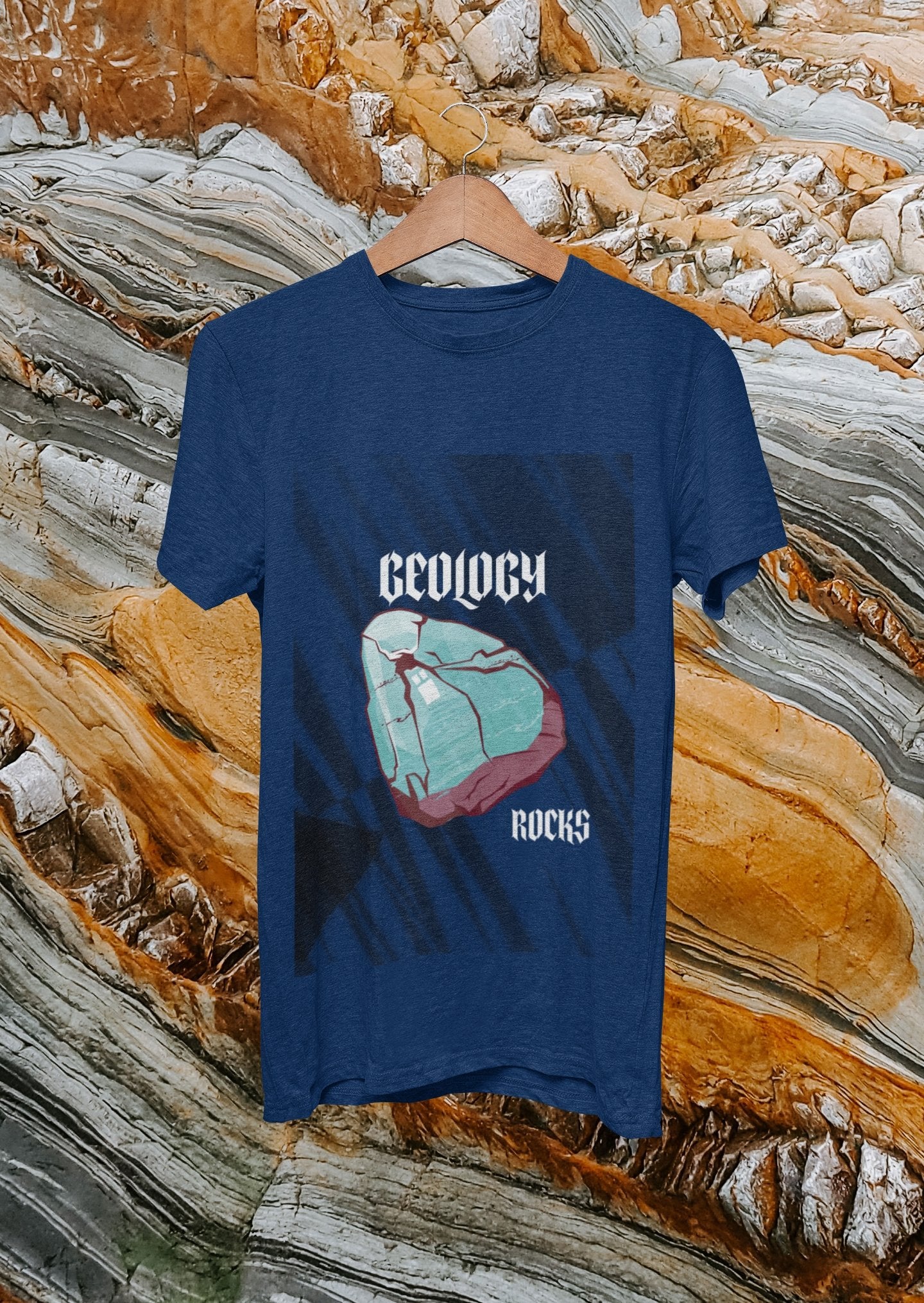 Camiseta Geology Rocks - Masculina/Unissex, Feminina/Baby Long -Vestuário e acessórios- Editora Datum