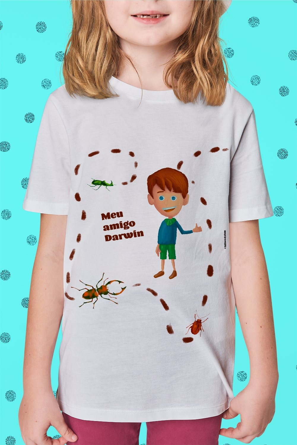 Camiseta Infantil - Meu amigo Darwin -camiseta- Editora Datum
