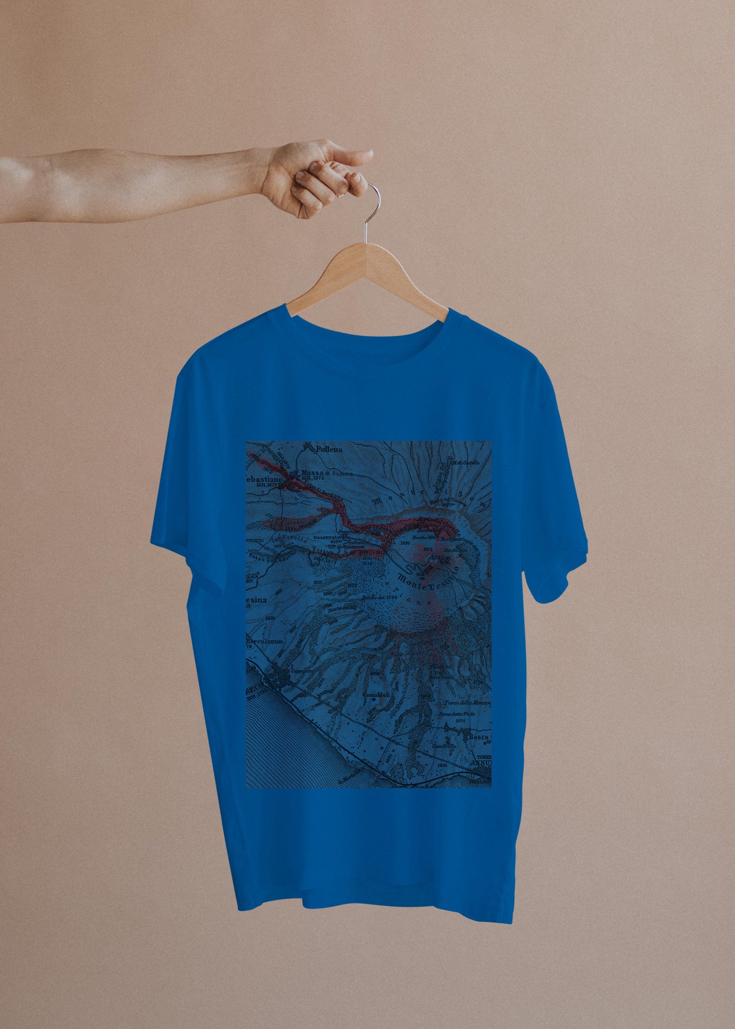 Camiseta Mapa do Vesúvio - Masculina -camiseta- Editora Datum