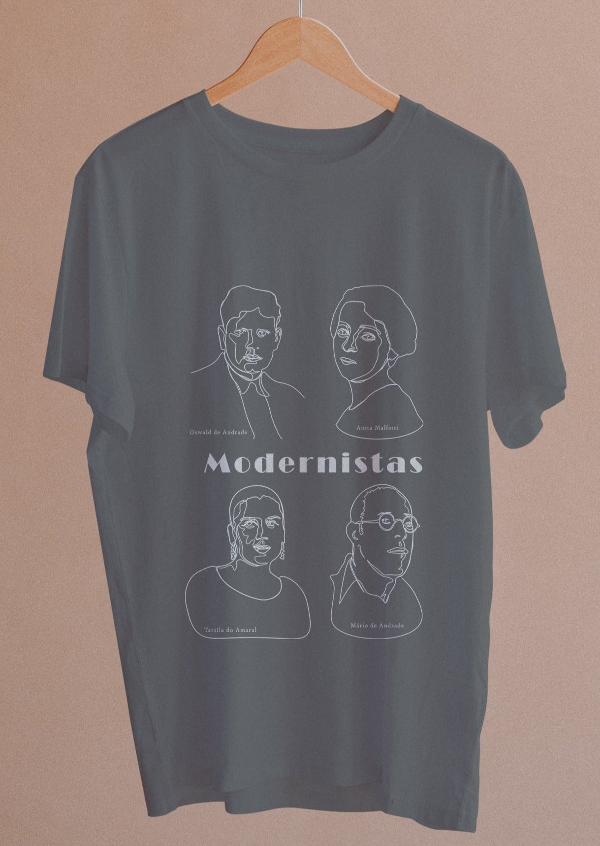 Camiseta Modernistas - Masculina ou Feminina -Camisetas e tops- Editora Datum