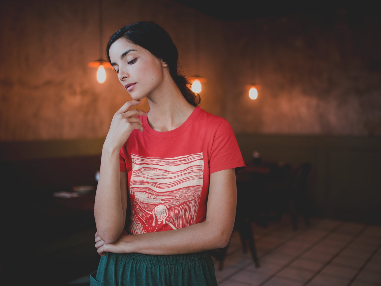 Camiseta O Grito - Edvard Munch - Feminina -camiseta- Editora Datum
