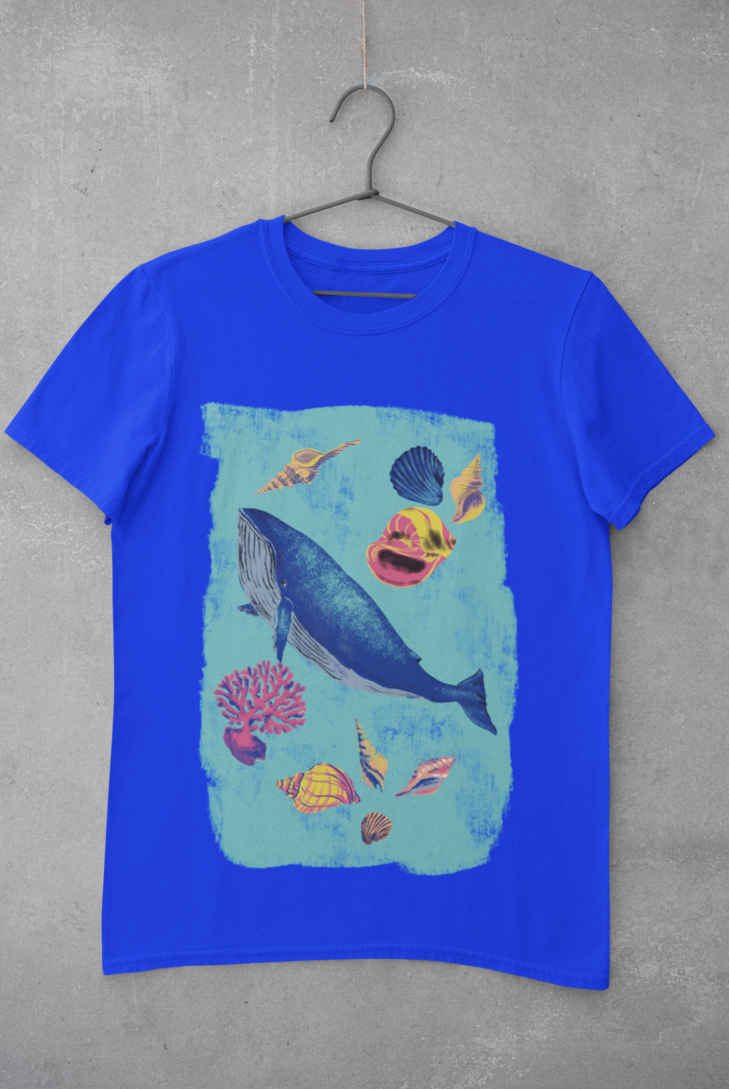 Camiseta Mar Profundo - Feminino -camiseta azul royal - Editora Datum