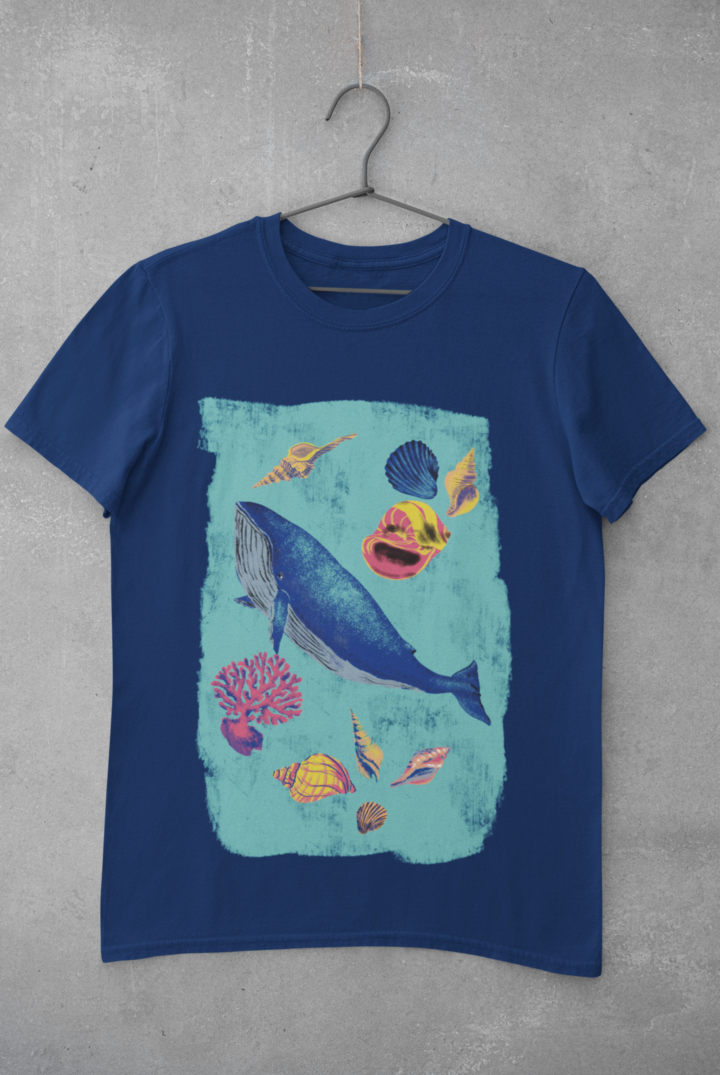 Camiseta Mar Profundo - Feminino -camiseta azul marinho - Editora Datum
